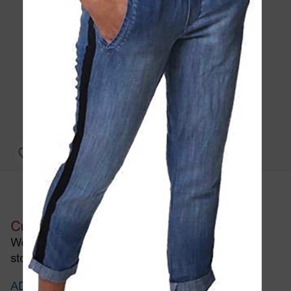 Bella Dahl Pull on denim cuffed jogger pant